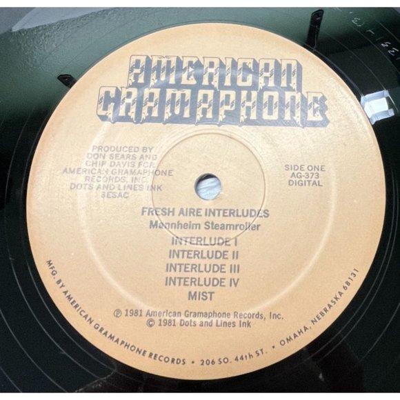 Mannheim Steamroller Fresh Aire Interludes 33 Vinyl LP 1981 American Gramaphone - Picture 2 of 5